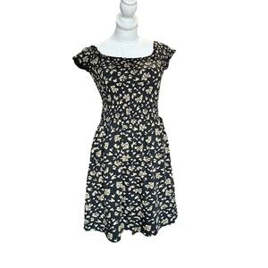 Billabong women's size small floral black dress